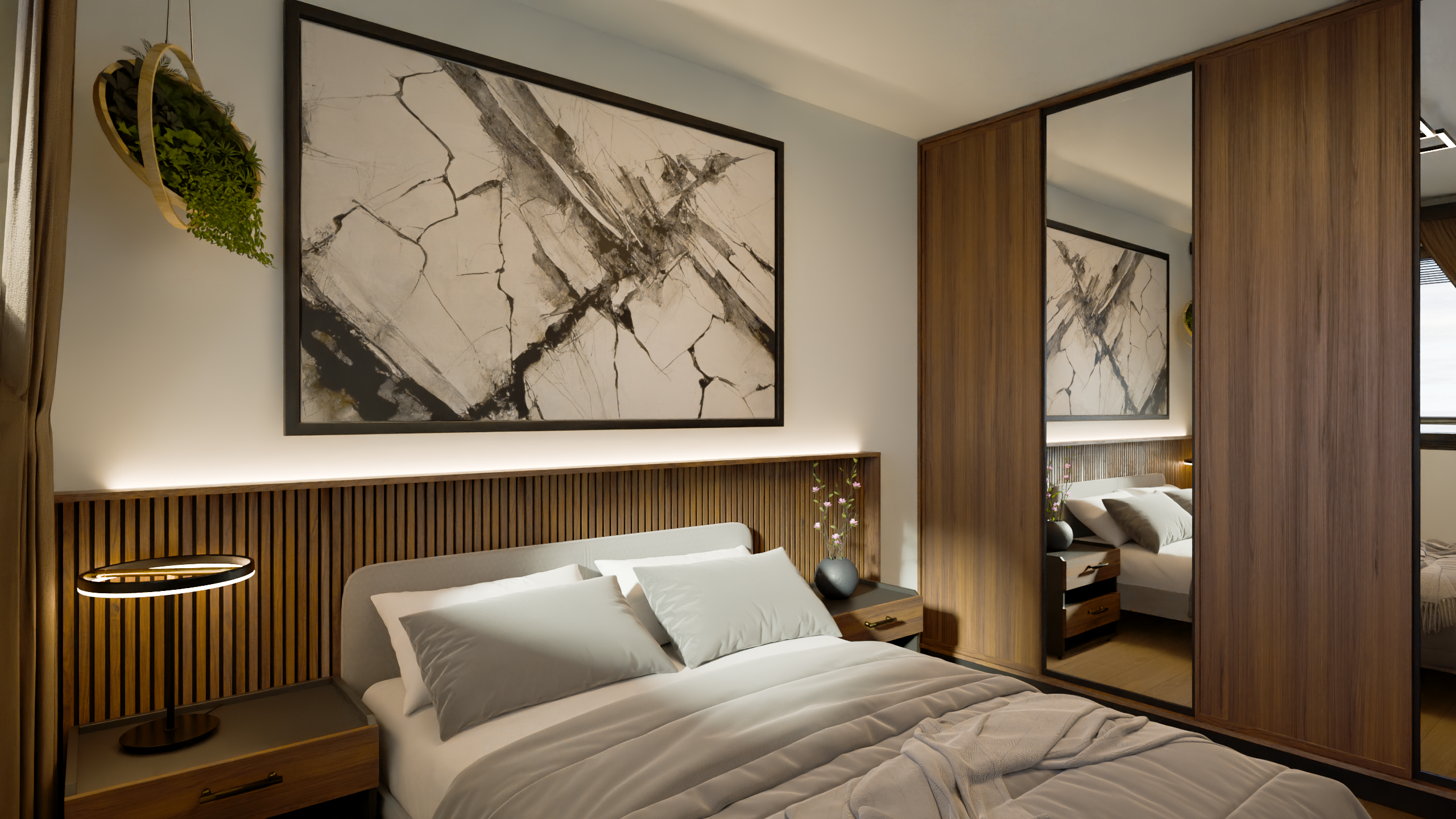 Spavaća soba – fotorealistična vizualizacija